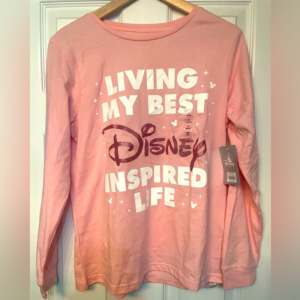Disney pink Women’s Long sleeve shirt “Living My Best Disney Inspired Life”